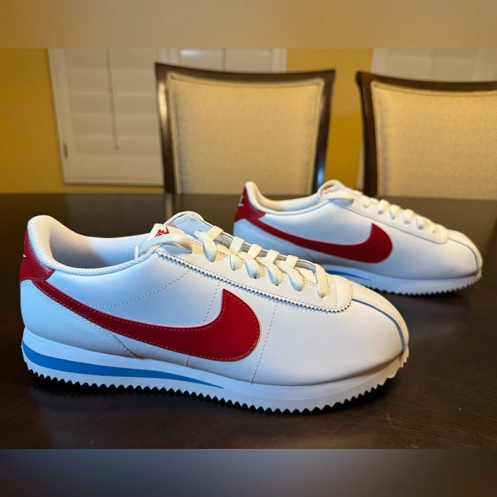 New Nike Cortez Forest Gump White Red Sneaker Shoes Size US 11.5 - Picture 2 of 14